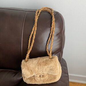 Faux fur bag